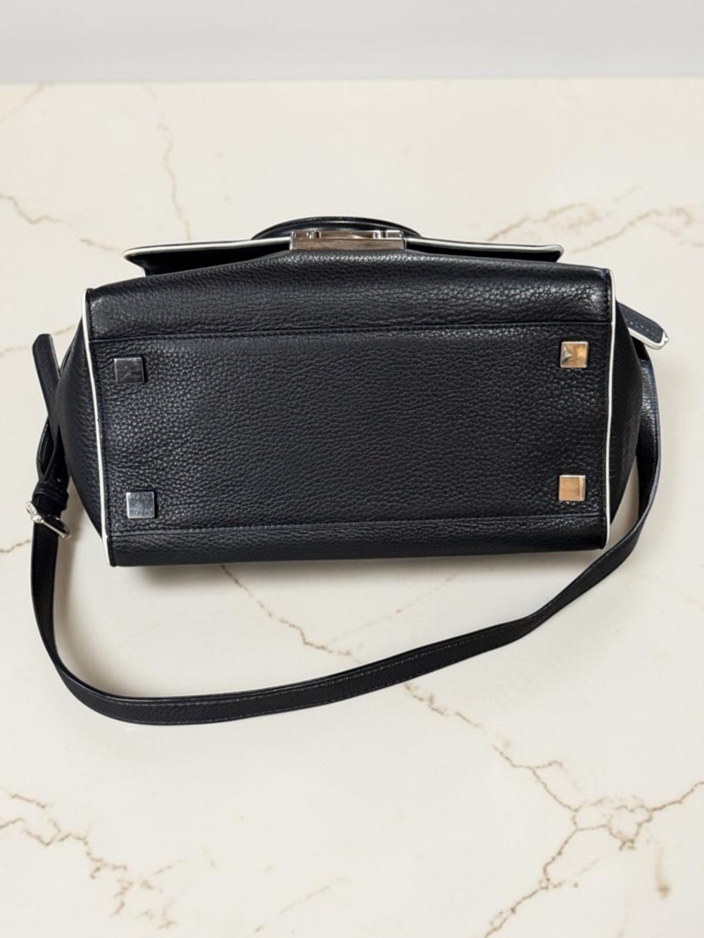 Michael Kors Black Pebble Grain Leather Tote - Picture 9 of 11